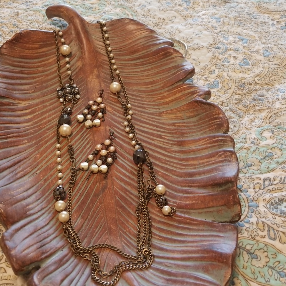 Long Necklace & Earring